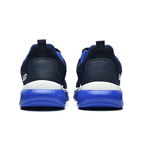Sogonati Boys Girls Air Tennis Running Shoes Sports Athletic Breathable Lightweight Slip On Walking Sneakers For Kids Deepblue Little Kids Size 12 #TOP4