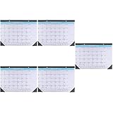 5Pcs2022 Agenda Filaire Annuel Scolaire Faisant Des Pages Autocollant de Bureau Note Annuelle Maintenant Planificateur pour To-To Projet Cahier Calendrier D'enregistrement Grand