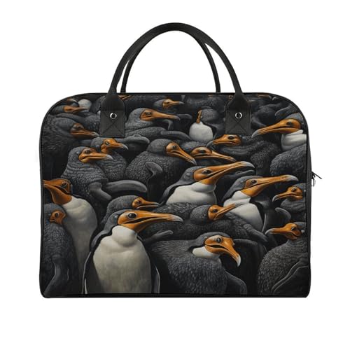 Maletín ligero con diseño de pingüinos para portátil miniatura 1
