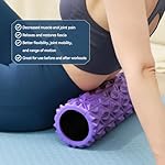 Zmarthumb Foam Roller - 15 inch Deep Tissue Massager for Muscle Massage, Myofascial Trigger Point Release, Exercise, Yoga, Pilates & Stretching(Purple) - Image 4