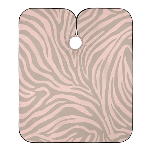 Capa de Corte de Pelo Impermeable Profesional Beige miniatura 2