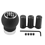 Fácil de instalar: este snob de cambio de palanca de cambios es fácil de instalar y no requiere herramientas de instalación especiales. Los accesorios que vienen con 3 arandelas de goma, 8 mm, 10 mm y 12 mm respectivamente, solo atornillan la nueva palanca de cambio de palanca a lo largo de la rosca y la fijan.