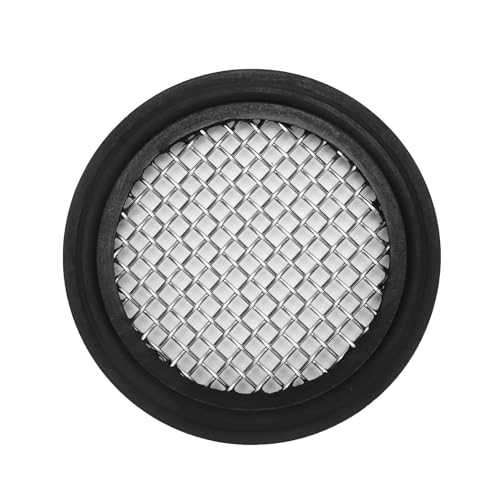 Image of DERNORD 2 Pack 1.5 inch Sanitary Tri-Clamp Gasket Buna-N (NBR) w /Stainless Bonded Type Screen 10 Mesh