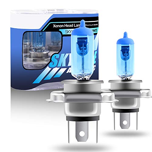 KaiDengZhe Haute Luminosité H4 9003 HB2 Lumière Halogène Phare Ampoule 55W 12V Auto Phare de Voiture Lampe Antibrouillard Feux de Route/Croisement de Remplacement 5000K Xénon Blanc (2 pièces)