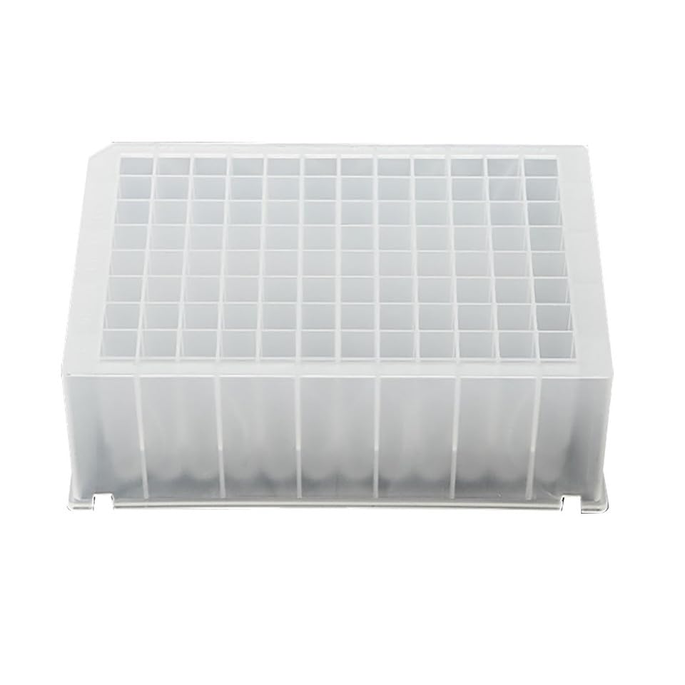 2.2 mL 96-Well Deep Well Plate, V Bottom, Square Well, DNase & Pyrogen Free, 50/cs
