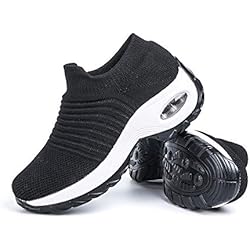 Zapatillas Deportivas de Mujer Zapatos Running Fitness Gym Outdoor Sneaker Casual Mesh Transpirable Comodas Rojas Calzado Azul Negro Azul Rosa Caqui Blanca Talla 35-44 5 Hitmars Zapatillas Deportivas de Mujer Zapatos Running Fitness Outdoor Sneaker Casual Mesh Transpirable Comodas Calzado Negro Blanco 2 Talla 38