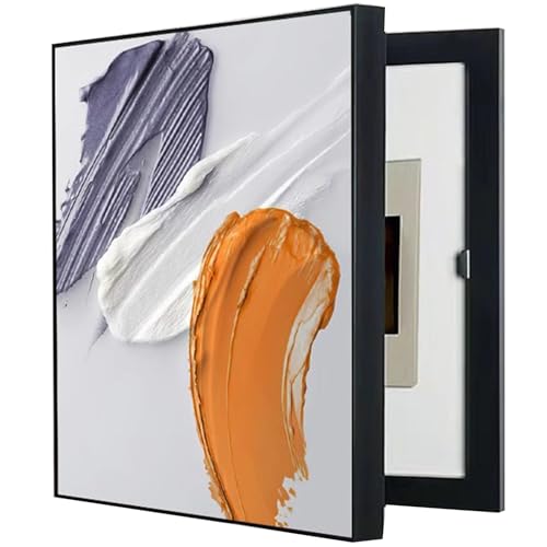 Generico Copertura Moderna per Quadro Elettrico a Parete - Mobiletto Decorativo per contatore con Interruttore Automatico e Scatola fusibili nascosti, Verde (50x60 cm) - Elegante Soluzione per rinnov