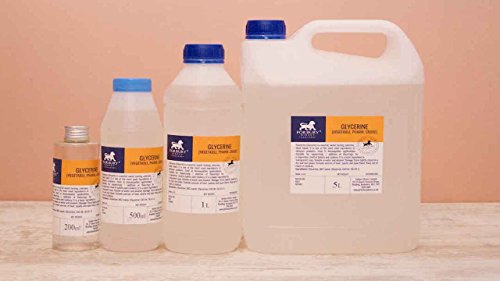 1l (1,26kg) Vegetal Glicerina, Glycerin, Grado farmacéutico 99,5 %