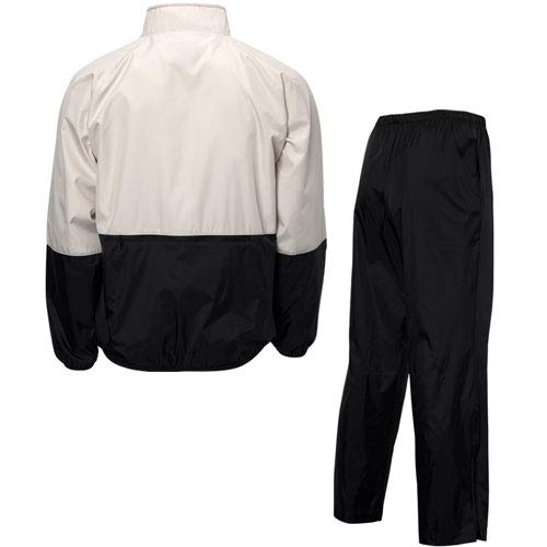 Forrester Packable Waterproof Golf Rain Suit,X-Large Stone/Blk Jacket/Black Pant #TOP1