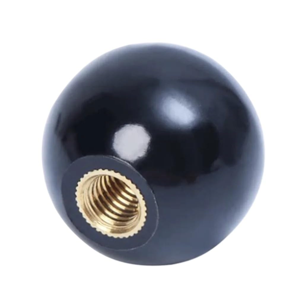 Taronix M6x20mm Bakelite Round Ball Knob 5Pcs M4/M5/M6/M8/M10/M12/M14/M16 Thread 16/20/25/32/35/40/50Mm Dia. Black Plastic Round Handle Ball Knob Machine Tools(M6x20mm)