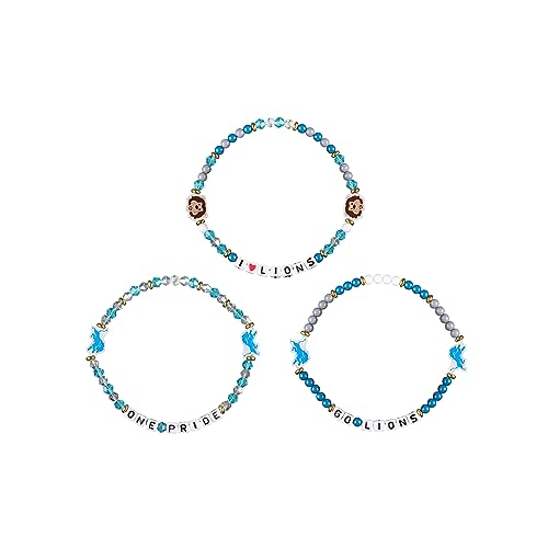 Foco BRNF3PKFR Unisex Adult Nfl Team Logo Officially Licensed 3-Pack Beaded Friendship Bracelet thumb #2