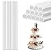 Jinlaili 12PCS Goujons à Gâteau en Plastique Blanc, Dowels pour Gateau Réutilisables Bâtons de Support de Gâteau de 30 cm pour Utilisé Pour La Construction Et L'empilage de Gâteaux en Couches