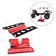 RC Car Work Stand Aluminium Reparatur Workstation,Mit Gummipad - Chassis schützen, Kann frei rotieren Reparatur Workstation，für 1/8 1/10 Modellfahrzeugreparaturplattform (Rot) (Rot)