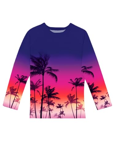 Image of Remimi Unisex Kids Rash Guard Long Sleeve SPF 50+ Tie Dye Sun Shirt 3-12 Years