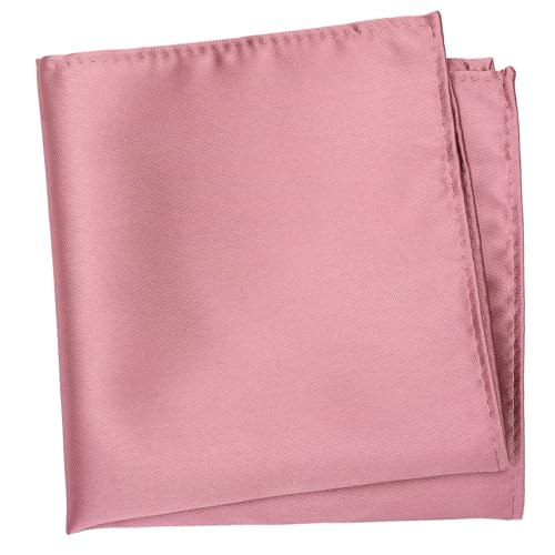 Image of Boy's Solid Tie with Pocket Square Set, Regular Necktie for Children and Kids, Self-Tied
