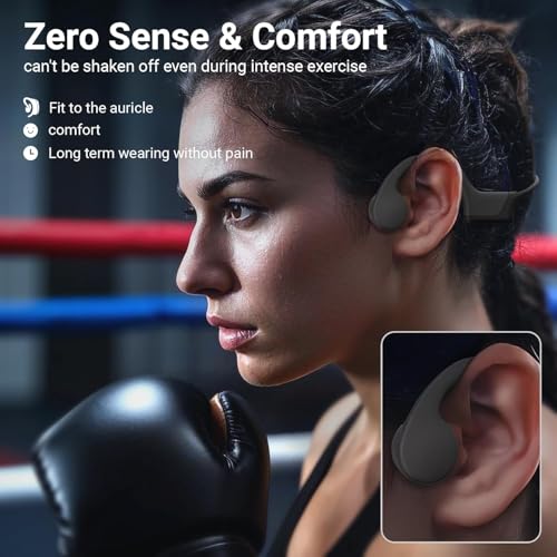 Image of 2025 Bluetooth Open-Ear Bone Conduction Headphones, Sweatproof & Waterproof, HD Stereo Sound, 10Hrs Playtime, Lightweight for Running，Office，Daily Life