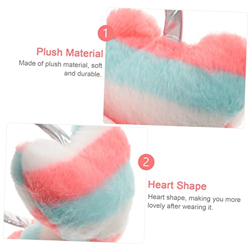 Warm Keeping Boys and Girls Earmuffs Heart Shaped Plush Outdoor Ear Muffs for Women4