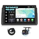 Eonon Autoradio kompatibel mit BMW E46 1998-2006, Android 14 CarPlay, Android Auto, MirrorLink, 3+32 GB GPS, Bluetooth, USB-RCA-Ausgang, unterstützt Rückfahrkamera Online-Update E46X7