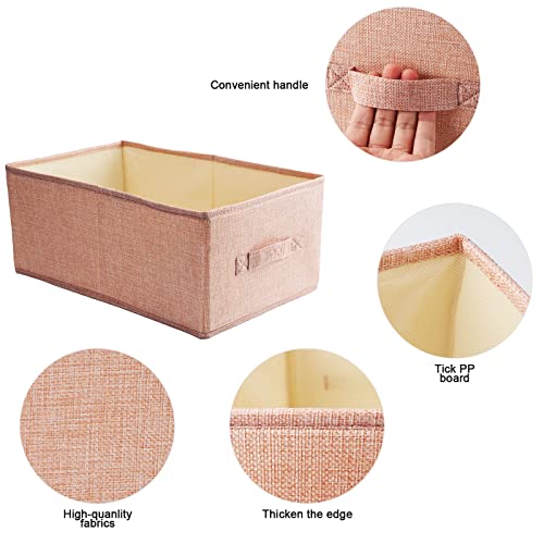 Homo Trends 3 PCS Fabric Storage Boxes Drawer Organisers Wardrobe Organizer Foldable Dividers Box Bins Handles Clothes Closet Shelves Organiser Socks Underwear Ties Scarve Toys Handkerchiefs - Image 2