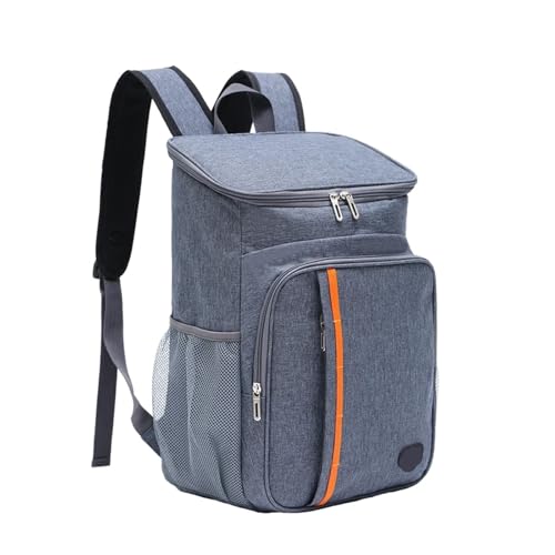 MAQDDO Nevera Portátil Bolsa térmica portátil con Aislamiento de 20 l for el Almuerzo, lonchera Impermeable, hielera for Acampar, Mochila Oxford for la Cena, hielera Bolsa Térmica(Gray)