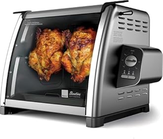 Ronco Modern Rotisserie Oven, Large Capacity (12lbs) Countertop Oven, Multi-Purpose Basket for Versatile Cooking, Easy-to-Use Controls