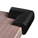 Foam Corner Protectors | 8-Pack Foam Caring Corner Guards by The Hamptons Baby | Safety Furniture Bumpers | Long Lasting, Pre-Applied Adhesive | Sharp Corner Cushions (Black)