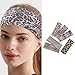 6PCS Sports Sweat Headband Breathable Absorbent Headband Elastic for Women Running Gym Absorbent
