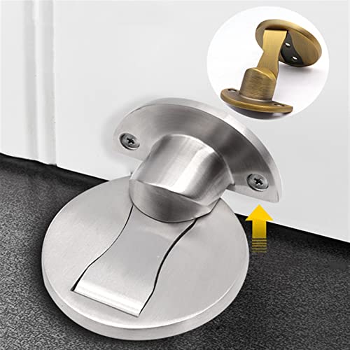 Tope de puerta sin perforaciones magnético y herraje de suelo inoxidable 4