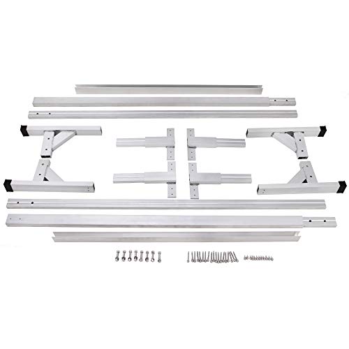 Lonwin Adjustable Aluminum Trailer Ladder Rack fit for Enclosed Trailers