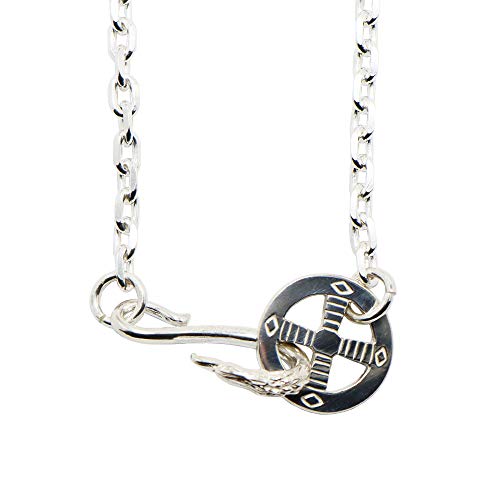 [TADY&KING] シルバー925 チェーン ネックレス 太 メンズ シルバーアクセサリーレジスト原宿 tkf-033 イーグルフック＆レギュラーホイールSV付きチェーン (太角チェーン50cm)