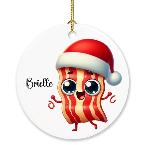 Personalized Bacon Christmas Ornament Gift,...