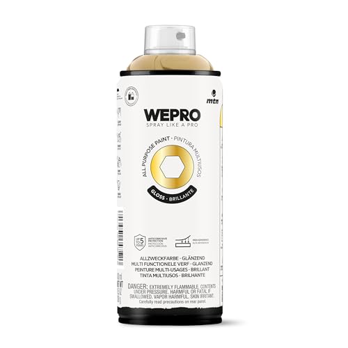 MTN WEPRO Solvent Brillante WM-102 Oro Brillante, Spray 400ml, El embalaje puede variar