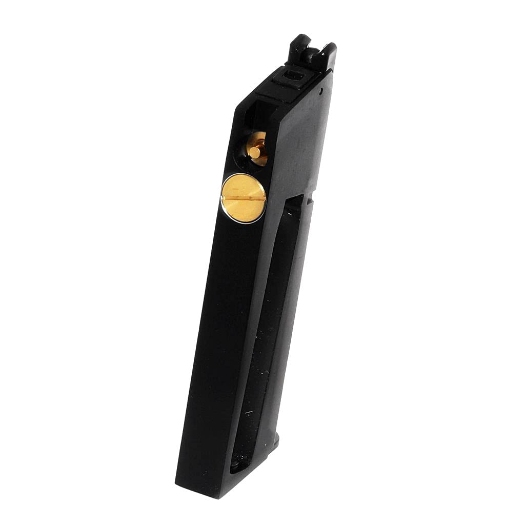 Airsoft Parties WE (WE-Tech) 16rd Co2 Magazine Chargeur de Co2 pour EMG SAI Red/AW NE Series/WE Single Stack 1911 GBB Pistolet Black Noir
