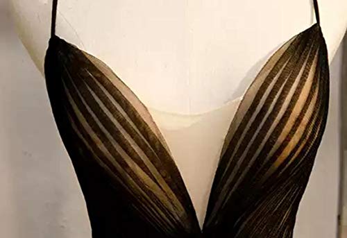 Kivary Gothic Prom Dress Spaghetti Straps Black Tulle Ball Gown Wedding Dresses3