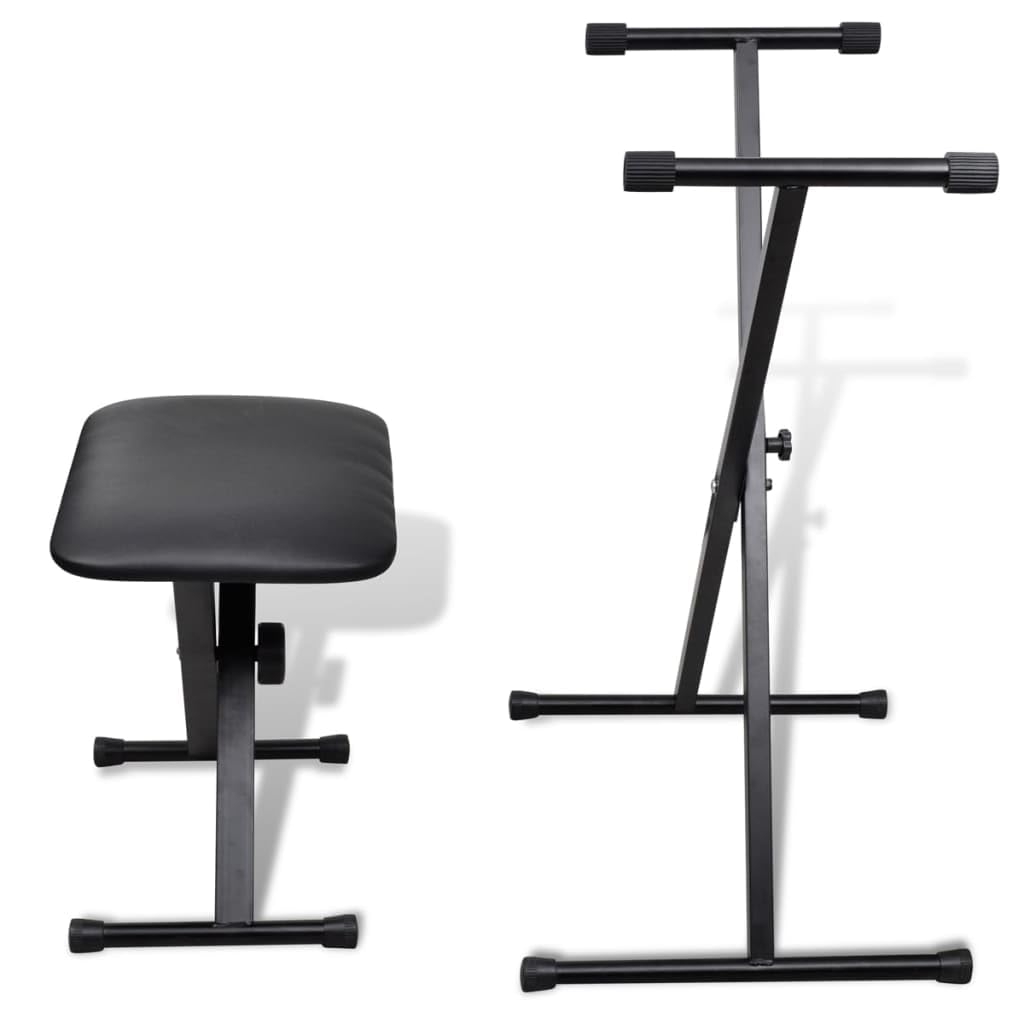 Genérico Juego de Taburete y Soporte Ajustable para Teclado,Arte y Ocio,Hobbies y Artes Creativas,Accesorios para Instrumentos Musicales y de Orquesta,Banquetas y taburetes-70032