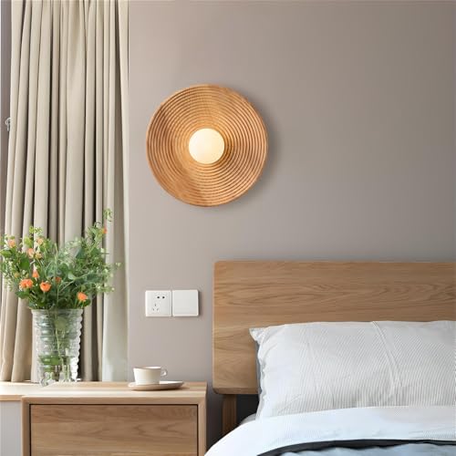 Luz de pared de madera para renovar la decoración de la sala de estar con estilo 5