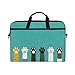 HaJie - Funda para ordenador portátil con diseño de huellas de gato, 14 – 14,5 en bolsa protectora, maletín de viaje con correa para el hombro para hombres, mujeres, niños y niñas