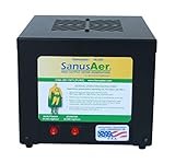 SanusAer SA-40000 Commercial Ozone Generator 40000 mg/h High Capacity O3 Ionizer Machine - For Use in Unoccupied Spaces - Black