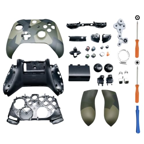Coque Xbox One S X manette 1708 kit de remplacement camouflage vert