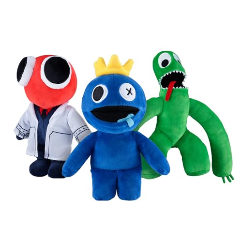 Rainbow Friends - Collectible Plushies Complete Set (Three 8' Plushies, Series 1)