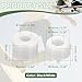 YELARXI Skateboard Bushings, Skateboard Truck Rebuild Long-Board Kit Bushings Washers Pivot Cups-Fitting for (Outdoor Skateboard Parts) 92A & 2 Pack & PU & Black/White