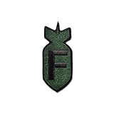 BASTION Morale Patches (F Bomb, ODG) | 3D Embroidered Patches with Hook & Loop Fastener Backing | Well-Made Clean Stitching | Military Patches Ideal for Tactical Bag, Hats & Vest