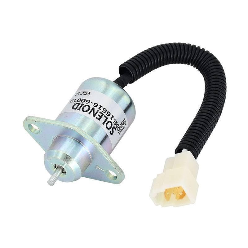 Fuel Solenoid 12V 16616-60010 17454-60010 Compatible with B1700 B21 B2400 D1005 V1205 V1505T 16616-60013 16616-60015