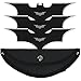 Generisch Baterang Wurfmesser 3er Set Batman Wurfmesser Edelstahl mit Tasche, K-THR-BAT-01