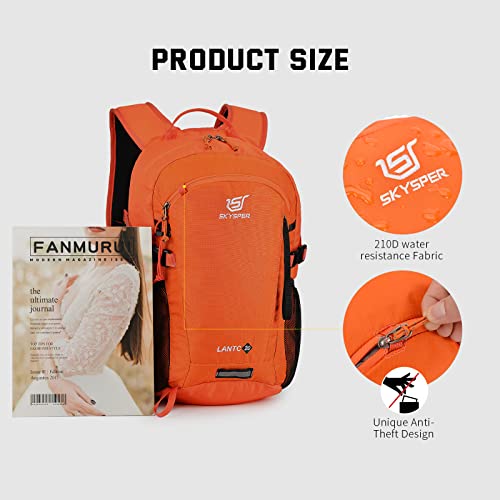 Skysper Small Hiking Backpack, 20L Lightweight Travel Backpacks Waterproof Hiking Daypack For Women Men(Orange) #TOP4