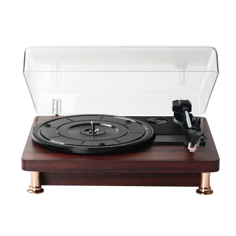 WYRMB Vinyl Record Player Wireless Turntable with Built-in Speakers and USB Support 3-Speed Bluetooth Wireless Playback Headphone for Entertainment and Home Decoration - Les Beatles, Paul McCartney, John Lennon, RIngo Starr, George Harrison WYRMB Vinyl Record Player Wireless Turntable with Built-in Speakers and USB Support 3-Speed Bluetooth Wireless Playback Headphone for Entertainment and Home Decoration – Image 3