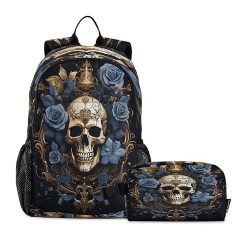 Ensemble sac à dos pour étudiants fille garçon avec pochette repas