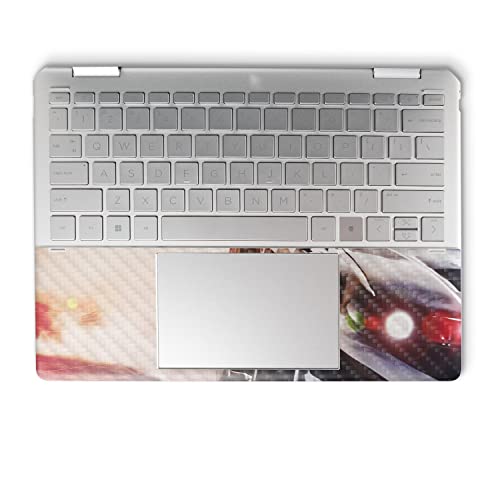 Image of MightySkins Carbon Fiber Skin Compatible with HP Spectre x360 14 inch (2022) Full Wrap Kit - Headlight Flare | Protective, Durable Textured Carbon Fiber Finish | Easy to Apply | Made in The USA