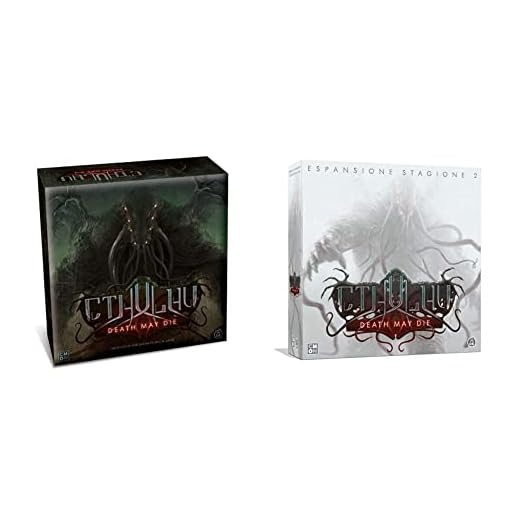 Asmodee Italia - Cthulhu Death May Die Gioco Da Tavolo Cmon Con Splendide Miniature, 8905 & Italia - Cthulhu Death May Die: Stagione 2 - Espansione Gioco Da Tavolo Edizione In Italiano (8906)