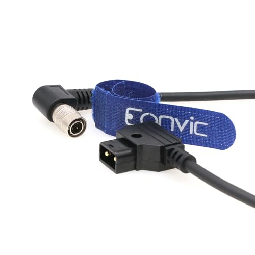 Macho de roscar 4 pines Anton Bauer ángulo recto cable alimentación grabador sonido Zoom F8 633 688
